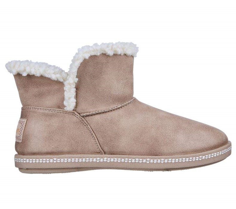 Dámské Pantofle Skechers Cozy Campfire - Song-Birds Šedé Hnědé | NPXFBLH-59