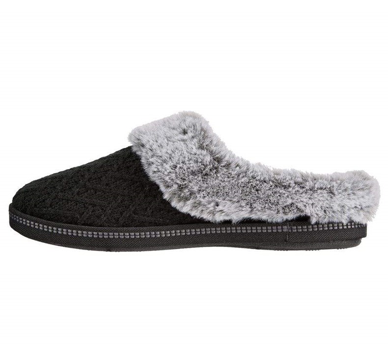 Dámské Pantofle Skechers Cozy Campfire - Home Essential Černé | RFPDNBT-59