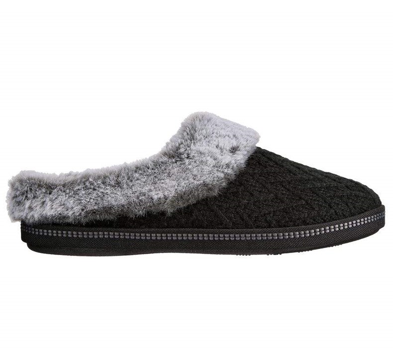 Dámské Pantofle Skechers Cozy Campfire - Home Essential Černé | RFPDNBT-59