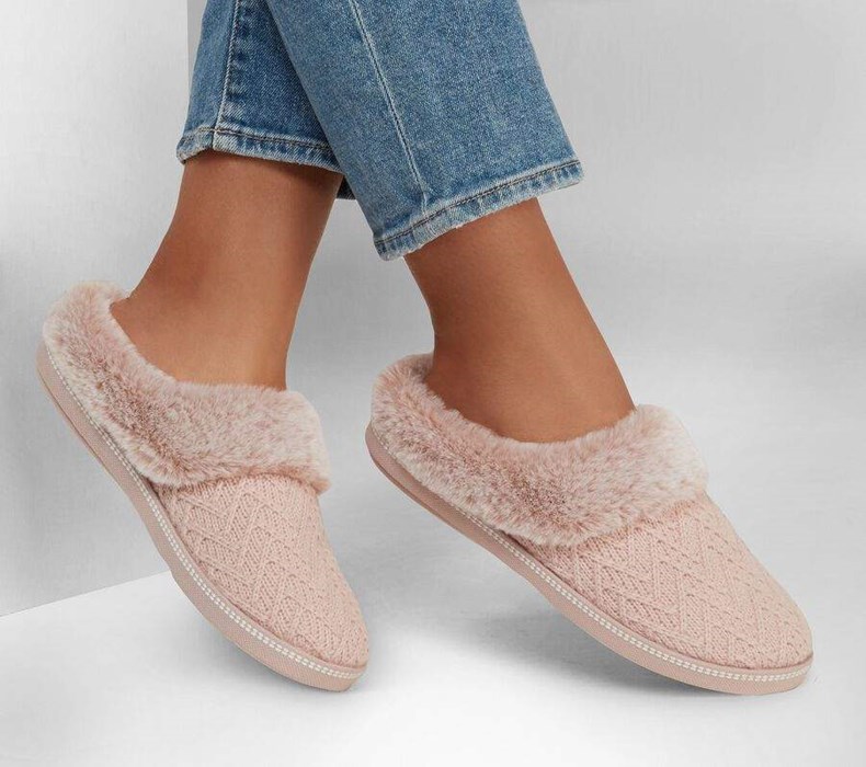 Dámské Pantofle Skechers Cozy Campfire - Home Essential Růžové | SFRLOAM-15