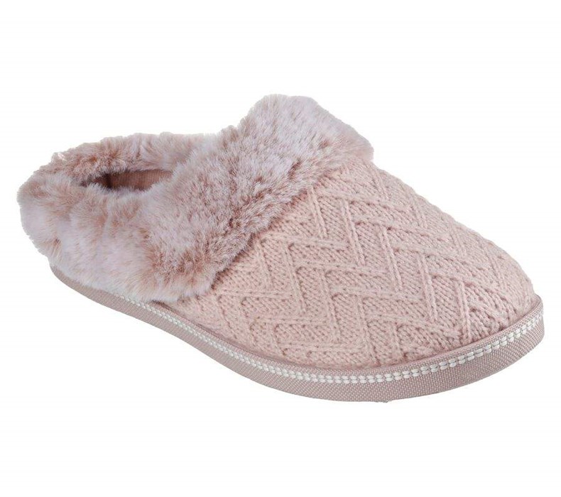 Dámské Pantofle Skechers Cozy Campfire - Home Essential Růžové | SFRLOAM-15