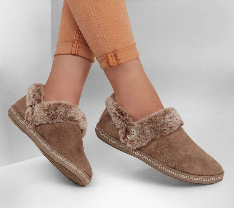 Dámské Pantofle Skechers Cozy Campfire - Fresh Toast Hnědé | YSFNHLM-68