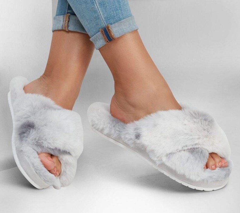 Dámské Pantofle Skechers Cozy Pantofle - Cute Ombre Šedé | IBZRLFK-02