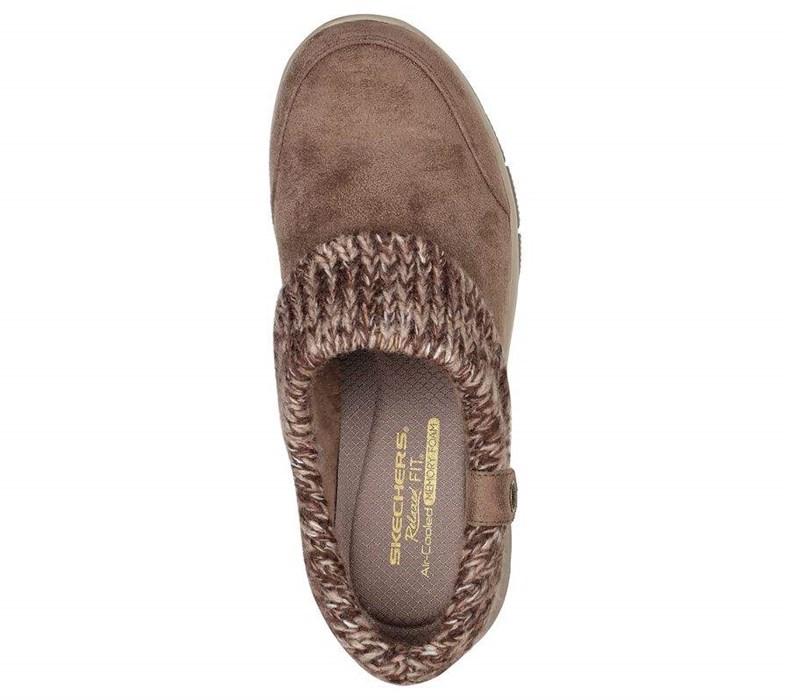 Dámské Pantofle Skechers Easy Going - Good Duo Šedé Hnědé | WYZBXUH-41