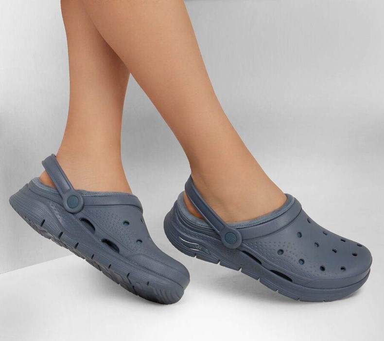 Dámské Pantofle Skechers Foamies: Arch Fit Podšité - Cozy Gal Blankyt | QLRWZFO-67