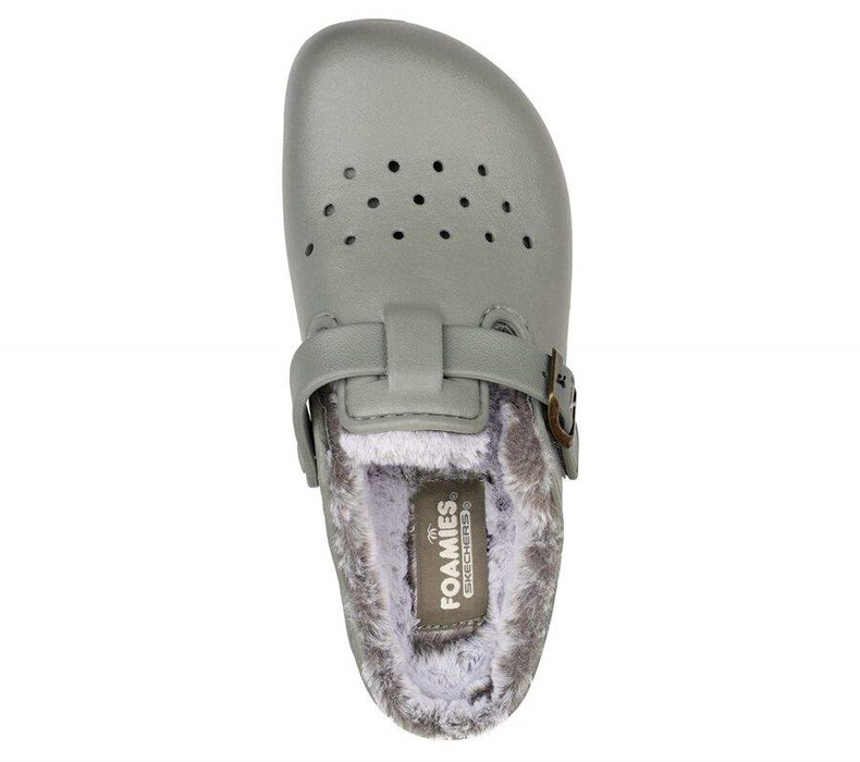 Dámské Pantofle Skechers Foamies: Cali Breeze 2.0 Podšité - Cozy Chic Olivy Zelené | APLIJRW-41