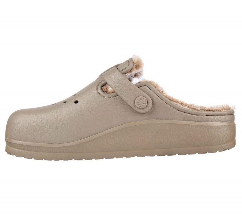 Dámské Pantofle Skechers Foamies: Cali Breeze 2.0 Podšité - Cozy Chic Hnědé | UOEXVKR-65