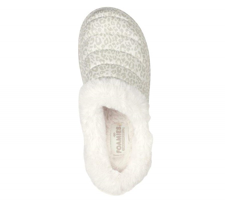 Dámské Pantofle Skechers Foamies: Cozy Camper Podšité - Snow Bílé | HADQGIB-45