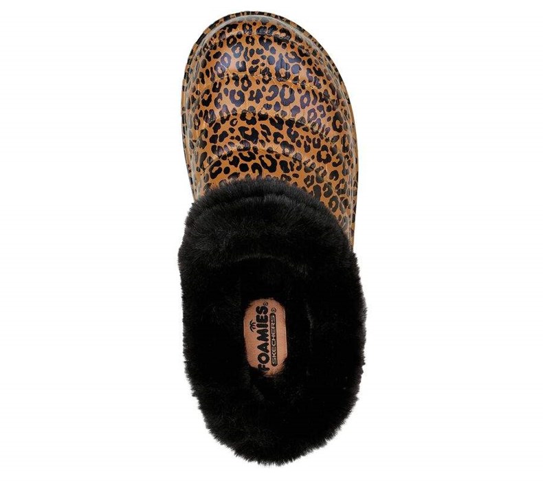 Dámské Pantofle Skechers Foamies: Cozy Camper Podšité - Snow Leopard | MVDKCRL-67