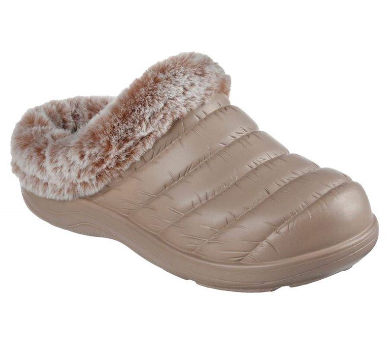 Dámské Pantofle Skechers Foamies: Cozy Camper - Restful Šedé Hnědé | PFTKAGH-85