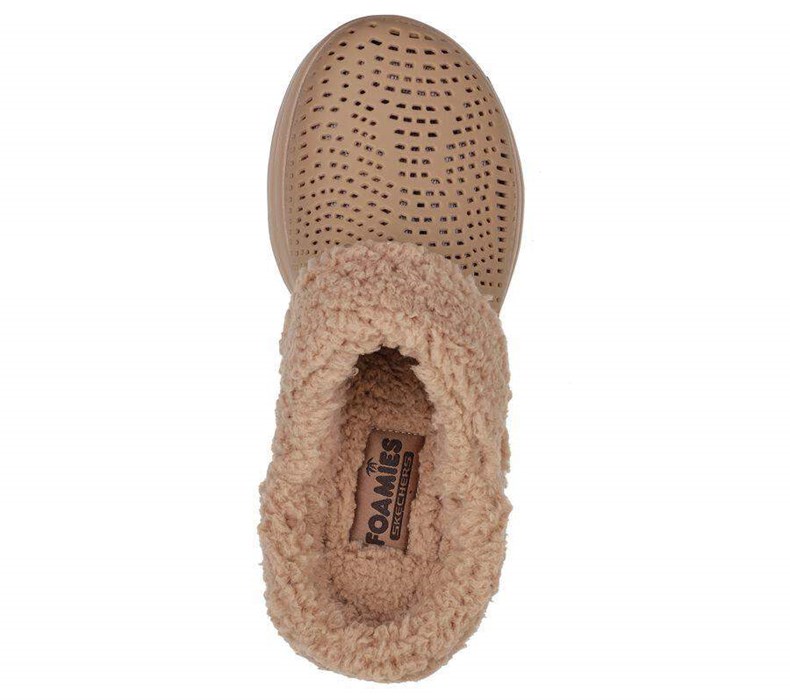 Dámské Pantofle Skechers Foamies: GO WALK 5 Podšité - Relax Hnědé | JIHAZPY-56