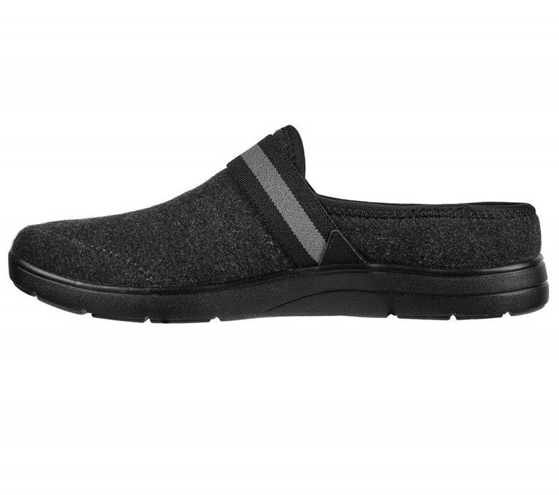 Dámské Pantofle Skechers GO Lounge: Arch Fit Lounge - Comfy Černé Šedé | DAMFILG-10