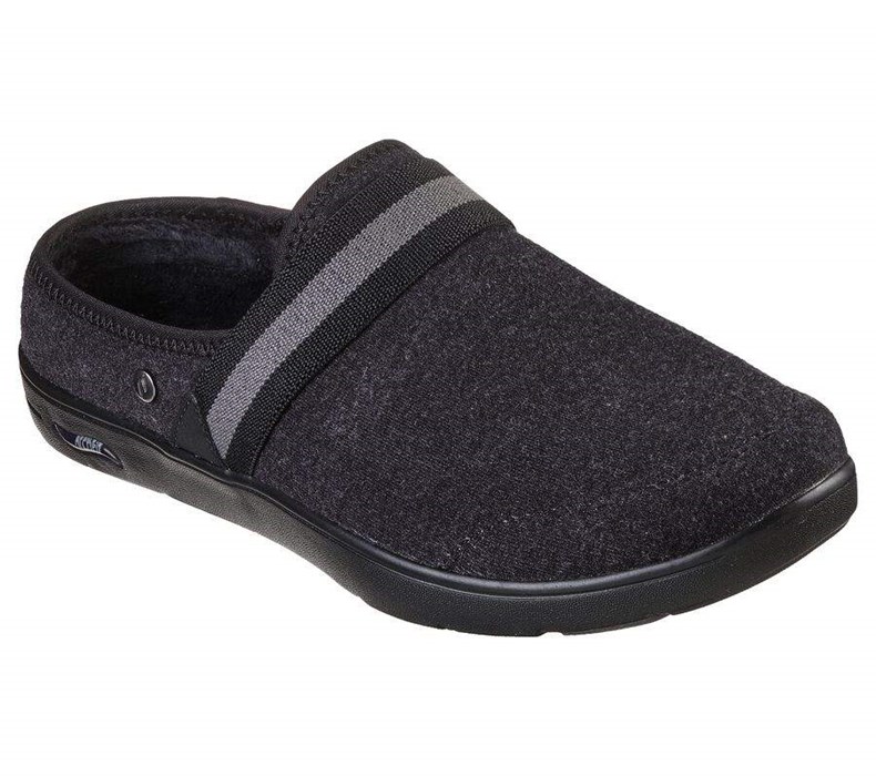 Dámské Pantofle Skechers GO Lounge: Arch Fit Lounge - Comfy Černé Šedé | DAMFILG-10