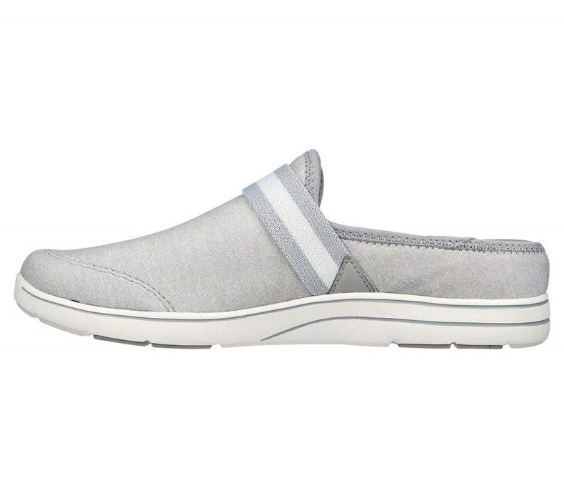 Dámské Pantofle Skechers GO Lounge: Arch Fit Lounge - Comfy Šedé | TKMYZJD-49