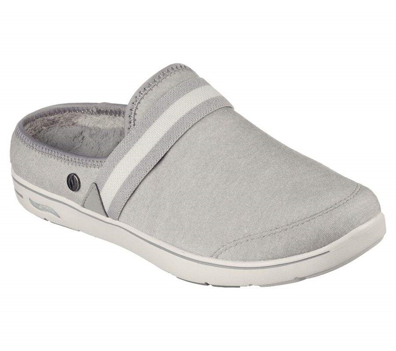 Dámské Pantofle Skechers GO Lounge: Arch Fit Lounge - Comfy Šedé | TKMYZJD-49