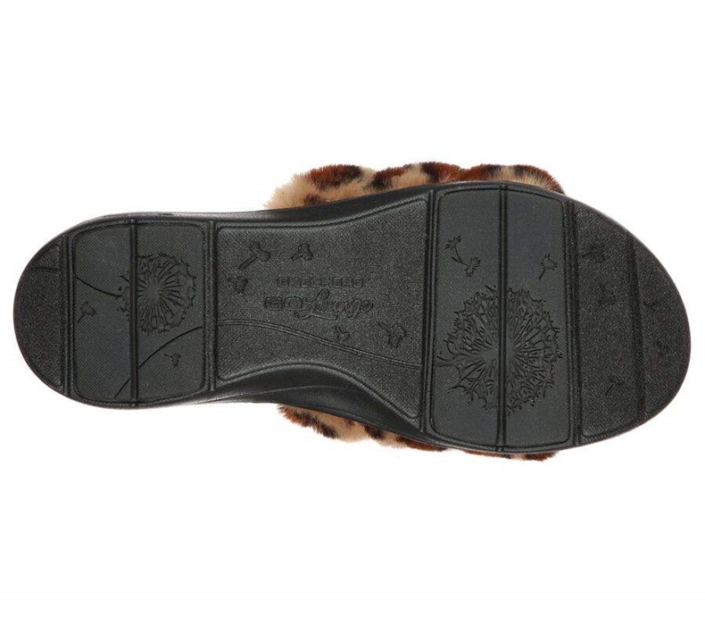 Dámské Pantofle Skechers GO Lounge: Arch Fit Lounge - Furrreal Leopard | WMATOCE-74