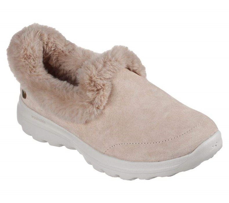 Dámské Pantofle Skechers GO WALK Lounge - Refresh Béžový | RDTNKMS-67