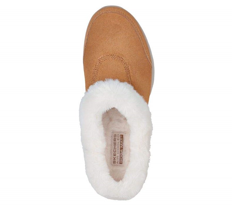 Dámské Pantofle Skechers On-the-GO Joy - Cozy Hnědé | LIHNWFR-62