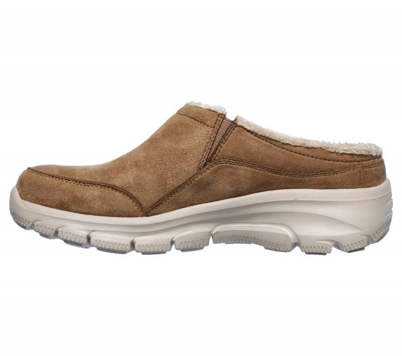 Dámské Pantofle Skechers Relaxed Fit: Easy Going - Latte Hnědé | WKGRHZL-67