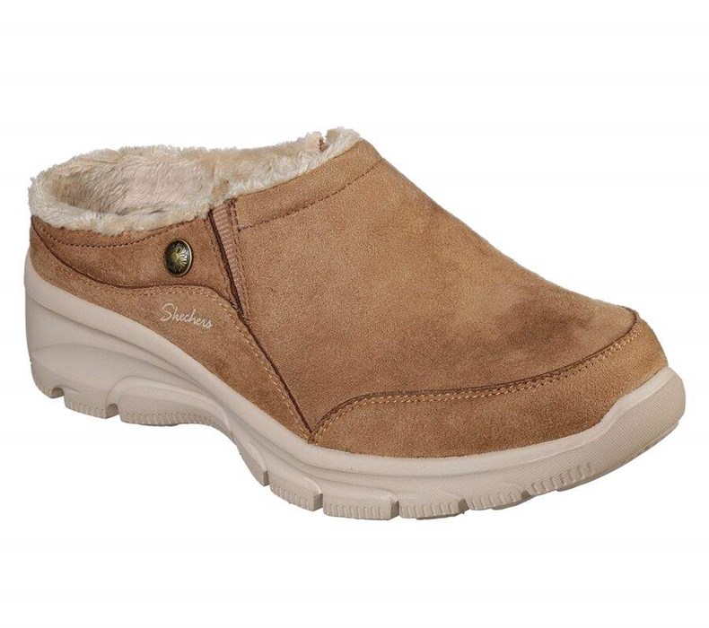 Dámské Pantofle Skechers Relaxed Fit: Easy Going - Latte Hnědé | WKGRHZL-67