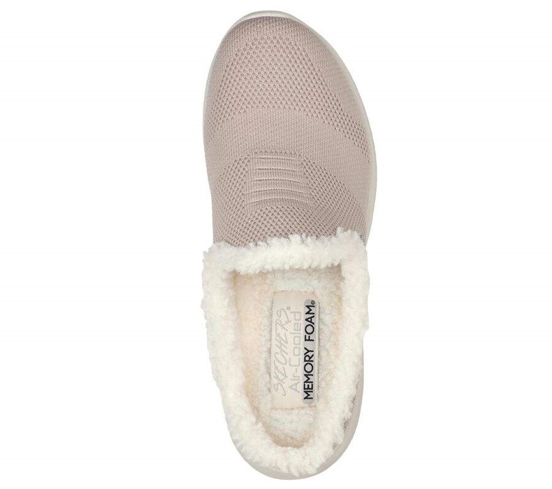 Dámské Pantofle Skechers Ultra Flex - Perfect Plans Hnědé | ZSWEUFB-60