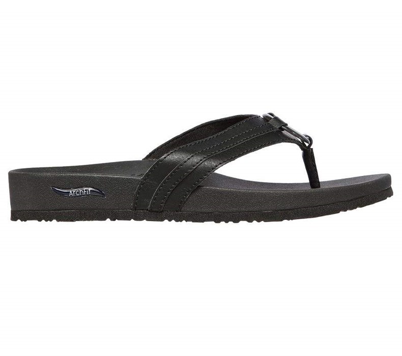 Dámské Sandály Skechers Arch Fit Meditation - Sail Home Černé | YCLRAMN-47