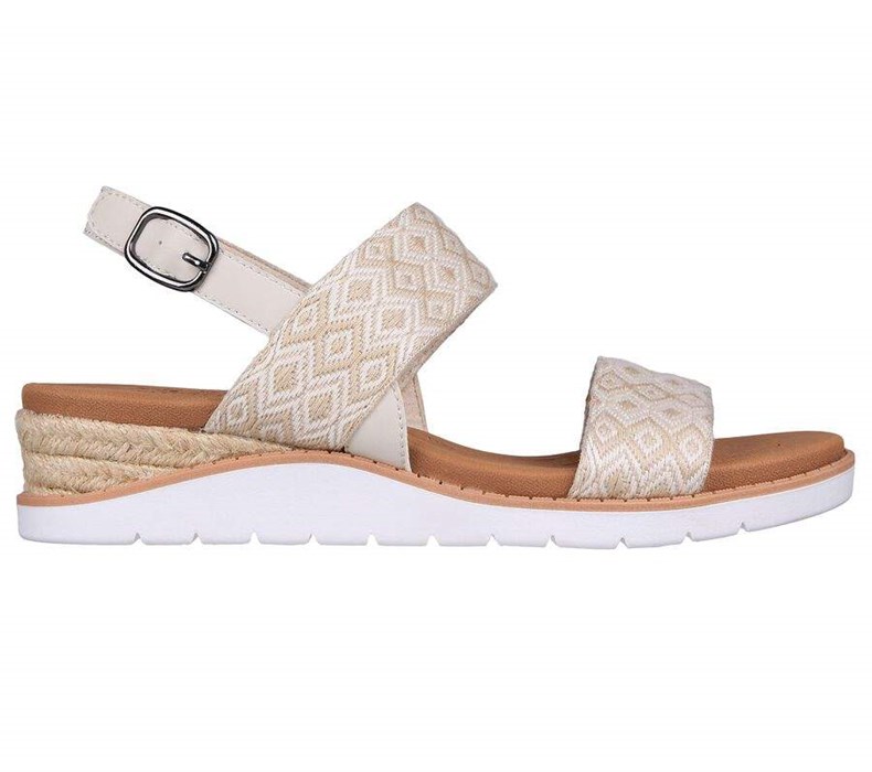 Dámské Sandály Skechers BOBS Beach Kiss - Ocean Rush Béžový | GSPHJNF-26