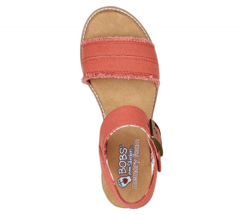 Dámské Sandály Skechers BOBS Desert Kiss - Adobe Princess Tmavě Červené | PLDVQMT-76