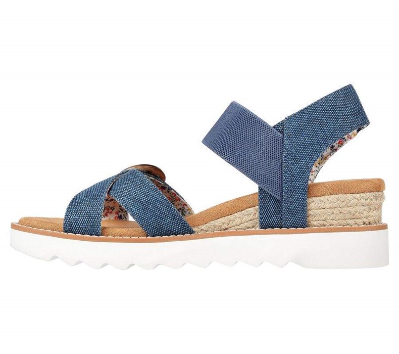 Dámské Sandály Skechers BOBS Desert Kiss Hi - Splendid Wonder Tmavě Blankyt | WSIRFVN-29