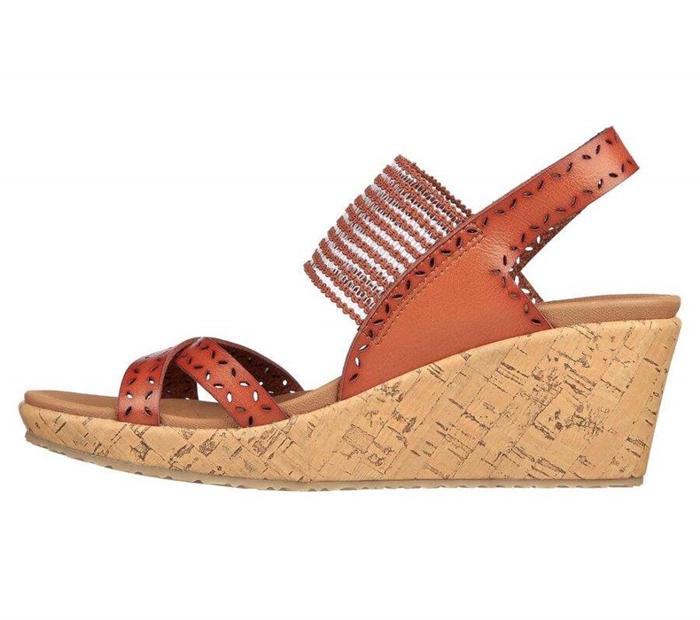 Dámské Sandály Skechers Beverlee - Boho Glow Oranžové | ZMBJXKA-72