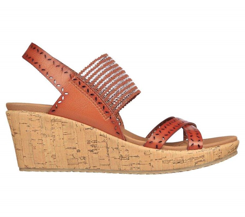 Dámské Sandály Skechers Beverlee - Boho Glow Oranžové | ZMBJXKA-72