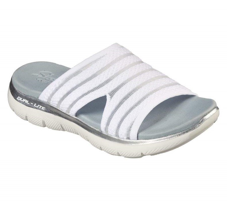 Dámské Sandály Skechers Flex Appeal 2.5 - Right Sheer Bílé | TENPFGH-21