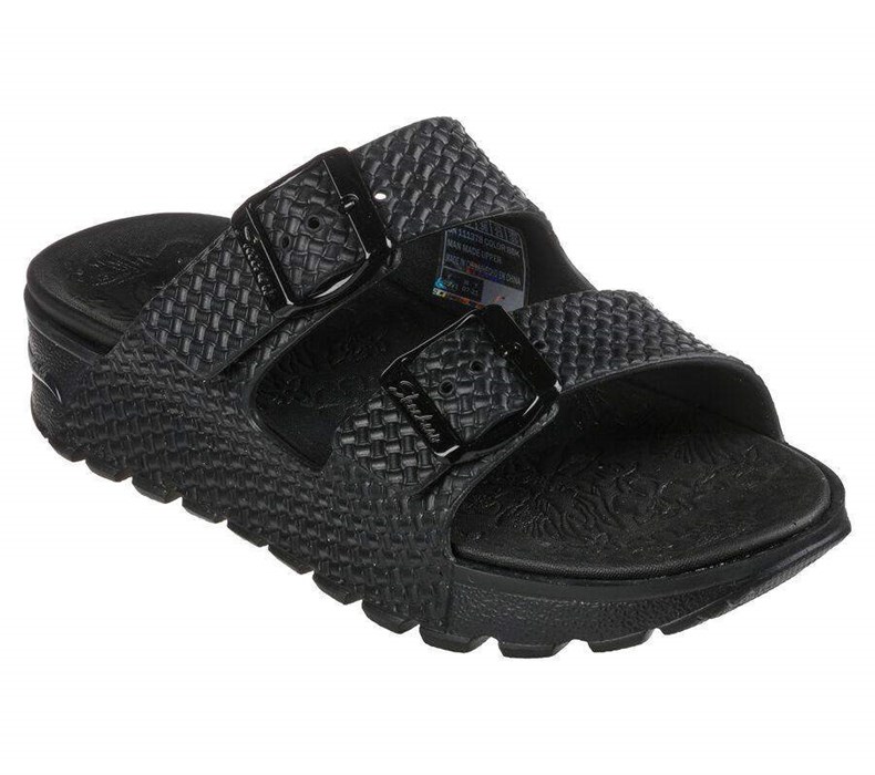 Dámské Sandály Skechers Foamies: Arch Fit Footsteps - Hi\'Ness Černé | COADQPM-70