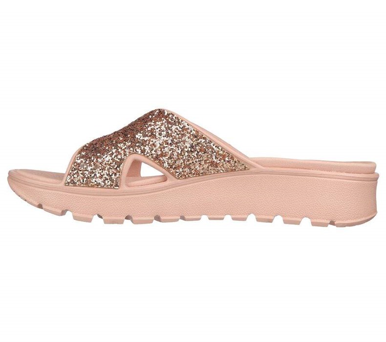 Dámské Sandály Skechers Foamies: Arch Fit Footsteps - Dazzled Girl Růžové | ILZFWCT-49