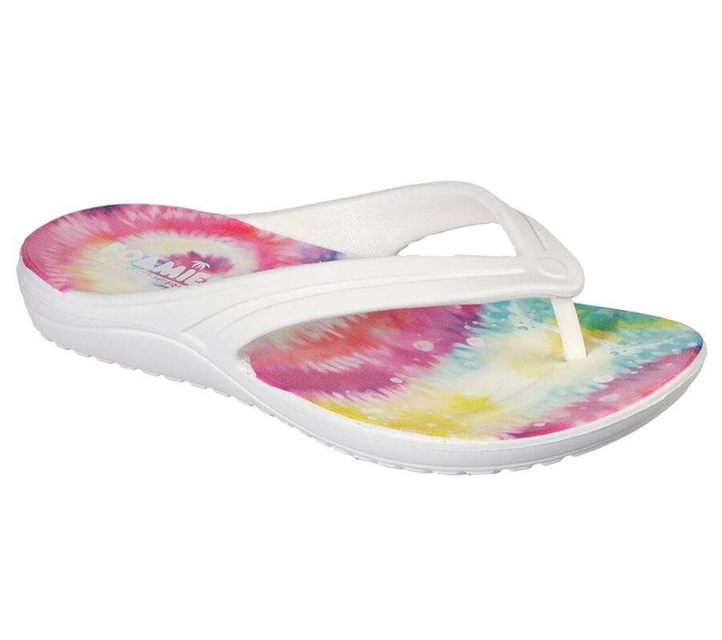 Dámské Sandály Skechers Foamies: Bay Breeze - Spontaneous Bílé Viacfarebný | UPXGWQM-81