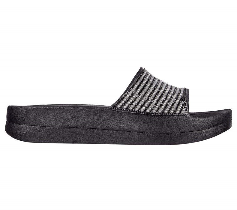 Dámské Sandály Skechers Foamies: Cali Charm - Be Fancy Černé | WMZILAS-50