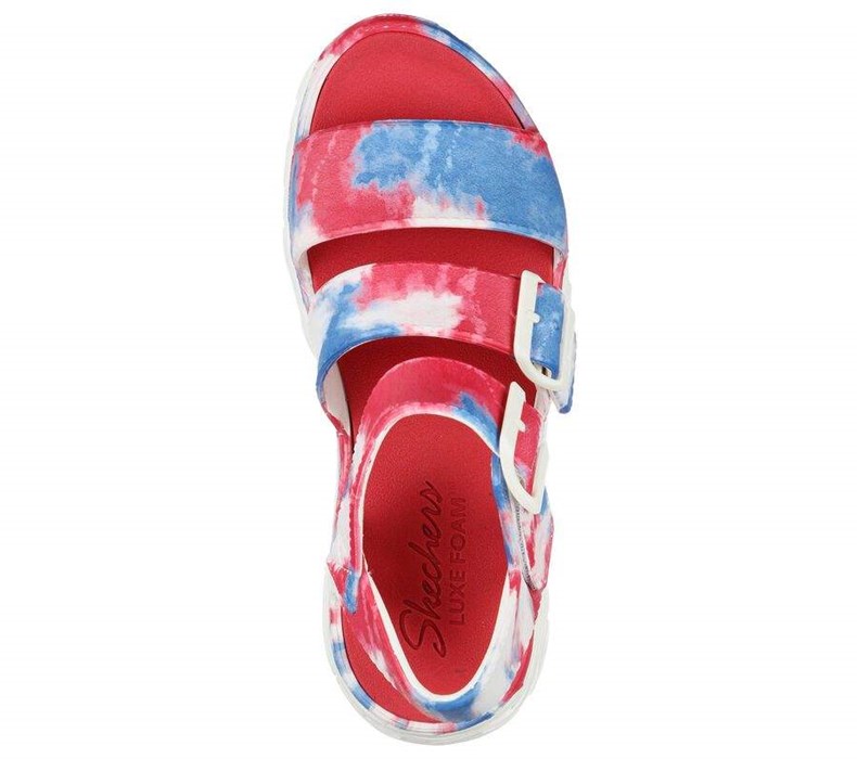 Dámské Sandály Skechers Foamies: D'Lites 2 - Miss Independent Bílé Blankyt | HVPZWQF-90