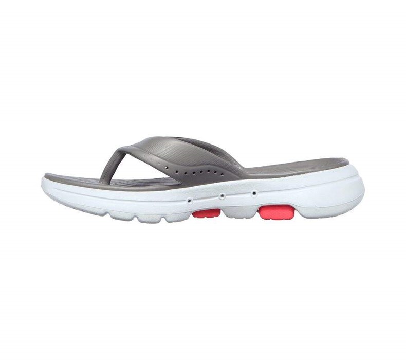 Dámské Sandály Skechers Foamies: GOwalk 5 - Bali Šedé | IHLRFDC-76