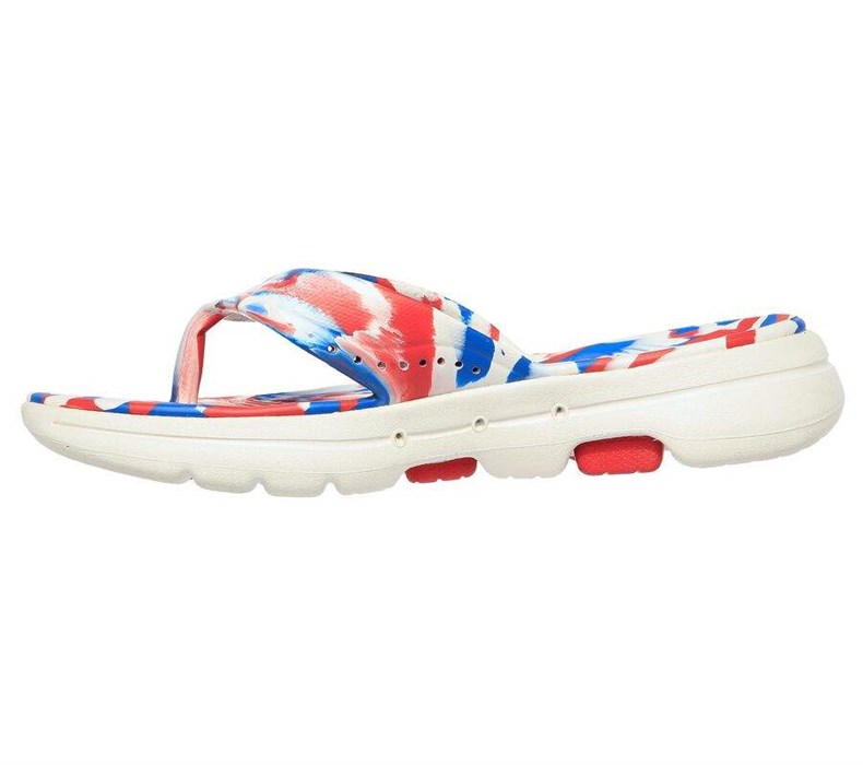 Dámské Sandály Skechers Foamies: GOwalk 5 - Merica Sweets Bílé Blankyt | ZEQBFMC-50