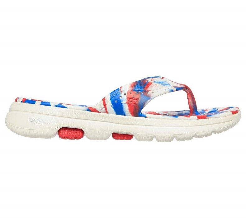 Dámské Sandály Skechers Foamies: GOwalk 5 - Merica Sweets Bílé Blankyt | ZEQBFMC-50