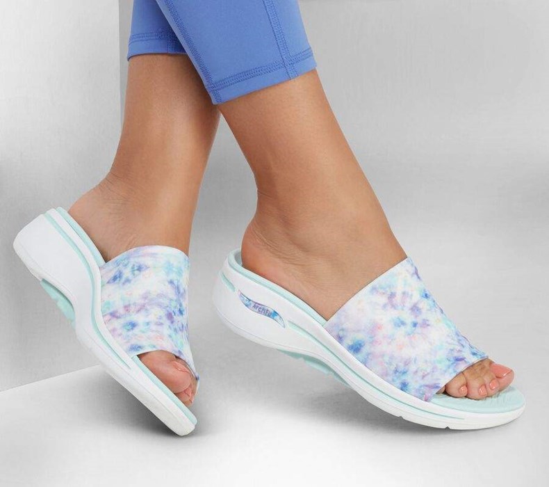 Dámské Sandály Skechers GO WALK Arch Fit - Captivate Viacfarebný | BSGNRDJ-70