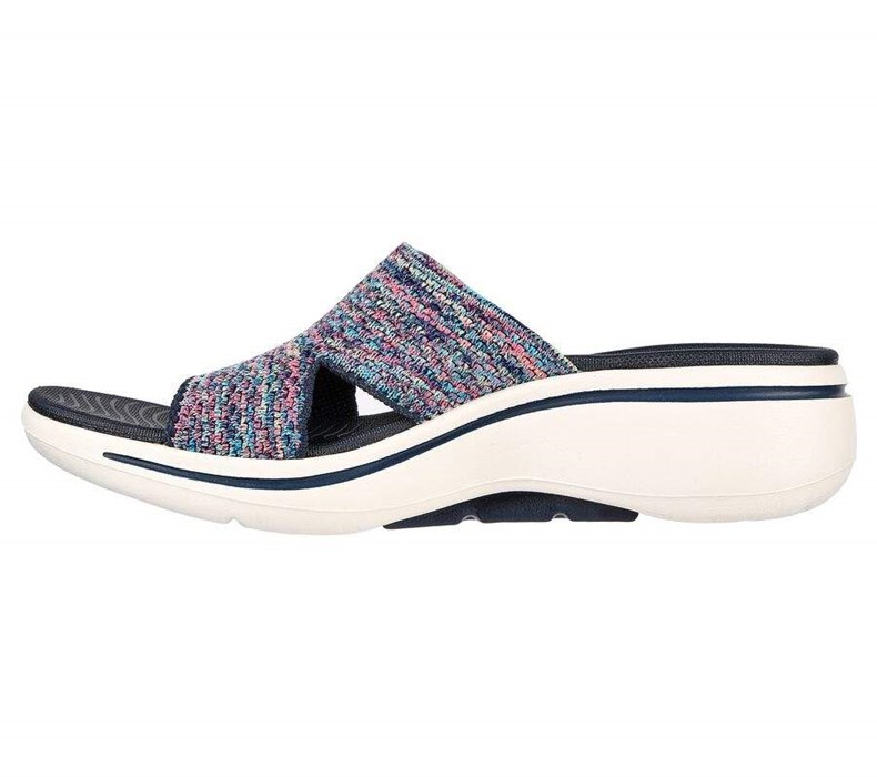 Dámské Sandály Skechers GO WALK Arch Fit - Sweet Bliss Tmavě Blankyt Viacfarebný | GNZSTXR-36