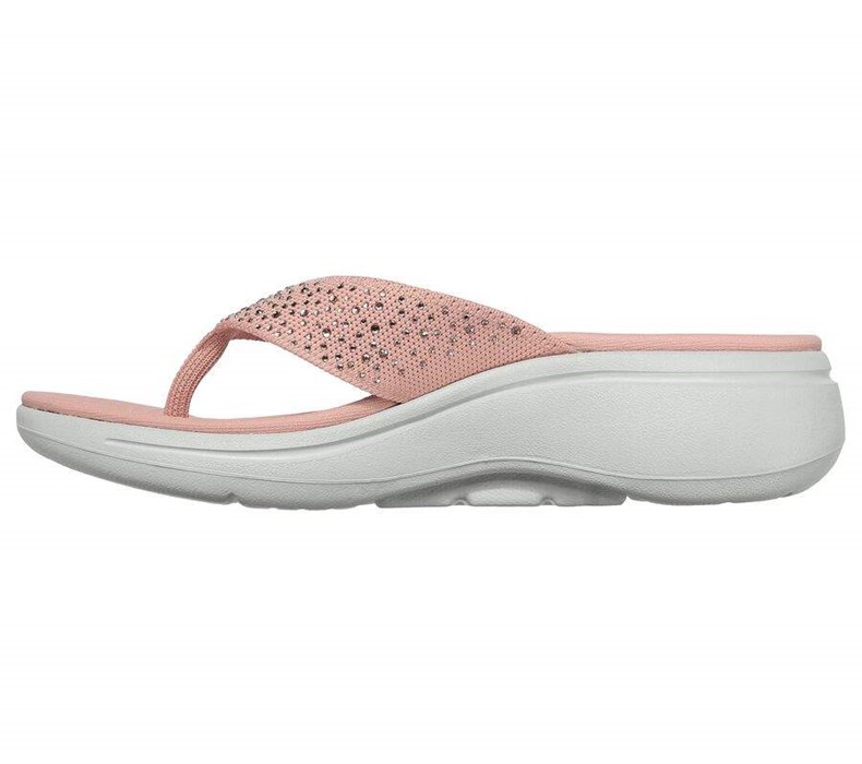 Dámské Sandály Skechers GO WALK Arch Fit - Dazzle Růžové | JRDGMCH-52