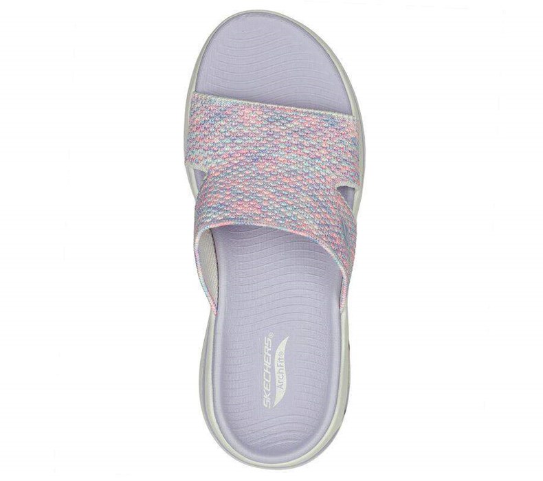 Dámské Sandály Skechers GO WALK Arch Fit - Sweet Bliss Šedé Viacfarebný | LPWNRAS-29