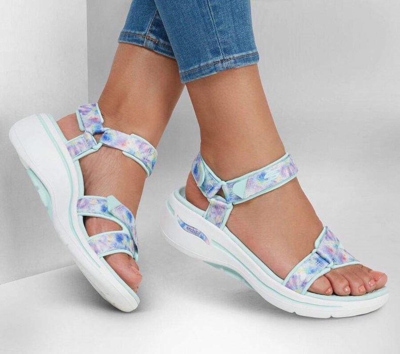 Dámské Sandály Skechers GO WALK Arch Fit - Ethereal Viacfarebný | QAWFUDX-24