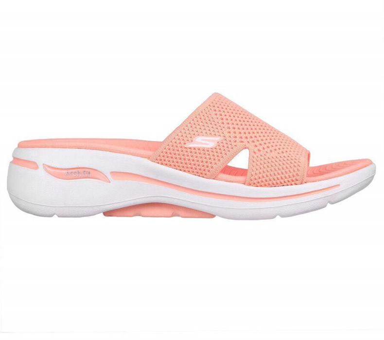 Dámské Sandály Skechers GO WALK Arch Fit - Worthy Koralove | QBUMFKT-46