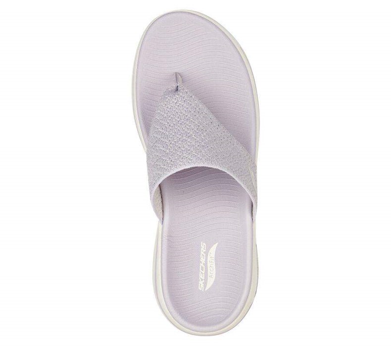 Dámské Sandály Skechers GO WALK Arch Fit - Weekender Fialové | QKZSHOV-24