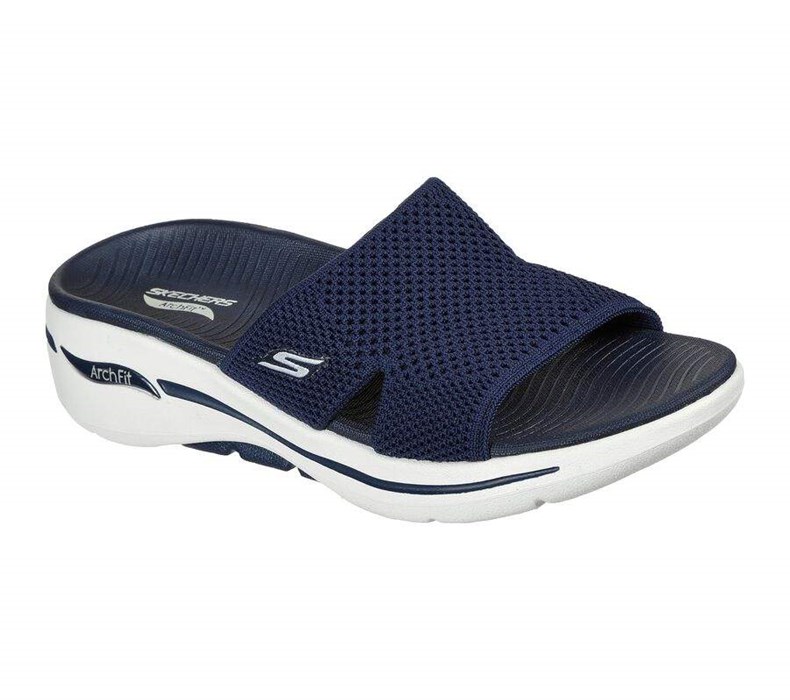 Dámské Sandály Skechers GO WALK Arch Fit - Worthy Tmavě Blankyt | RNEFIPA-26