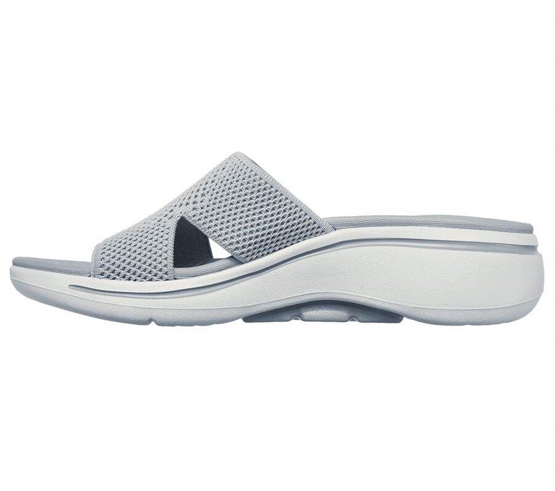 Dámské Sandály Skechers GO WALK Arch Fit - Worthy Šedé | TRCHEFY-93