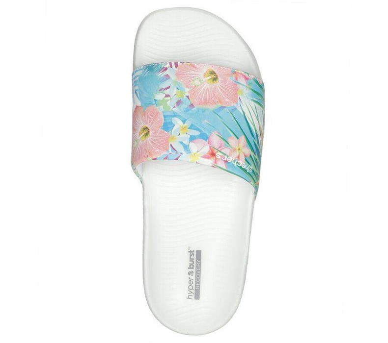 Dámské Sandály Skechers Hyper Pantofle - Tropical Bílé Viacfarebný | EWCYXLT-59